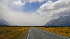 Mountains clouds Landscapes roads