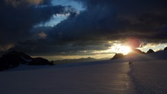 Mountains clouds Landscapes snow