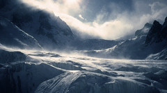 Mountains clouds Landscapes snow