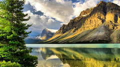 Mountains clouds Landscapes Trees