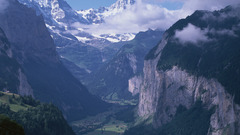 Mountains clouds Landscapes valleys