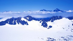 Mountains clouds nature