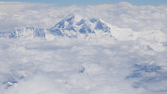 Mountains clouds nature