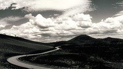 Mountains clouds outdoors roads