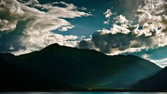 Mountains clouds sky nature outdoors