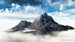 Mountains clouds skyscapes