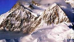 Mountains clouds snow snow