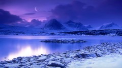 Mountains cold dusk Norway