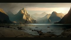 Mountains digital art Andree Wallin