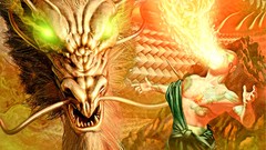 Mountains Dragons monk