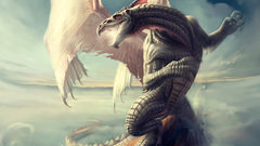 Mountains Dragons skies