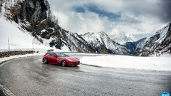 Mountains Ferrari Drift Drifting Supercars red cars visual