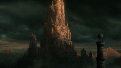 Mountains fortress fantasy art