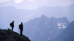 Mountains France looking down