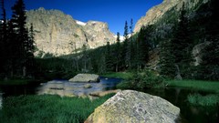 Mountains glacier Colorado rocks national park