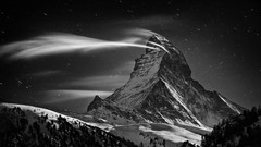Mountains grayscale
