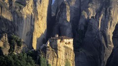 Mountains Greece Monastery