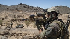 Mountains hills War weapons Guns Army soldiers French military 