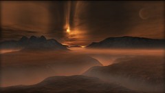 Mountains Holidays science fiction digital art moons