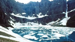 Mountains ice canyon melting lakes