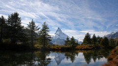 Mountains Lake matterhorn switzerland Alps landscape nature