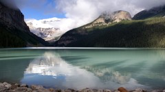 Mountains lakes reflections USA rocky mountains lake louise
