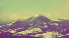 Mountains landscape snow nature sky