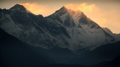 Mountains landscape winter snow Mount Everest hills nature sky