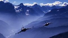 Mountains Landscapes Aircraft military