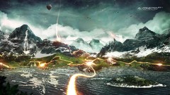 Mountains Landscapes Desktopography