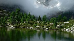 Mountains Landscapes fog