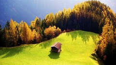 Mountains Landscapes forests cottage