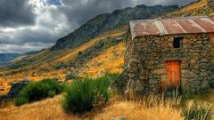 Mountains Landscapes hut
