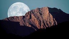 Mountains Landscapes moon