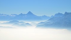 Mountains Landscapes nature fog