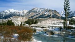 Mountains Landscapes nature snow