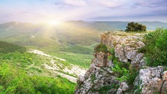 Mountains Landscapes nature Trees