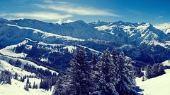 Mountains Landscapes nature winter