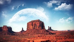 Mountains Landscapes planets rocks