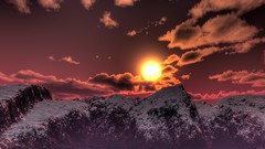 Mountains Landscapes sun