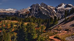 Mountains Landscapes Trees