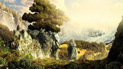 Mountains Landscapes Trees artwork