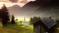Mountains Landscapes Trees Austria