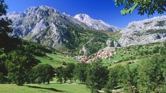 Mountains Landscapes Trees forests