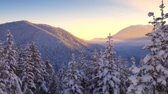 Mountains Landscapes winter snow