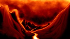 Mountains lava artwork