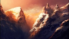 Mountains light artwork Andreas Rocha