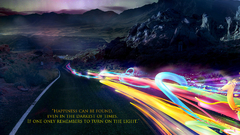 Mountains love multicolor roads