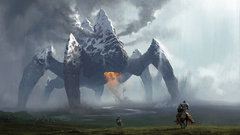 Mountains Monsters Knights