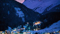 Mountains moon Villages